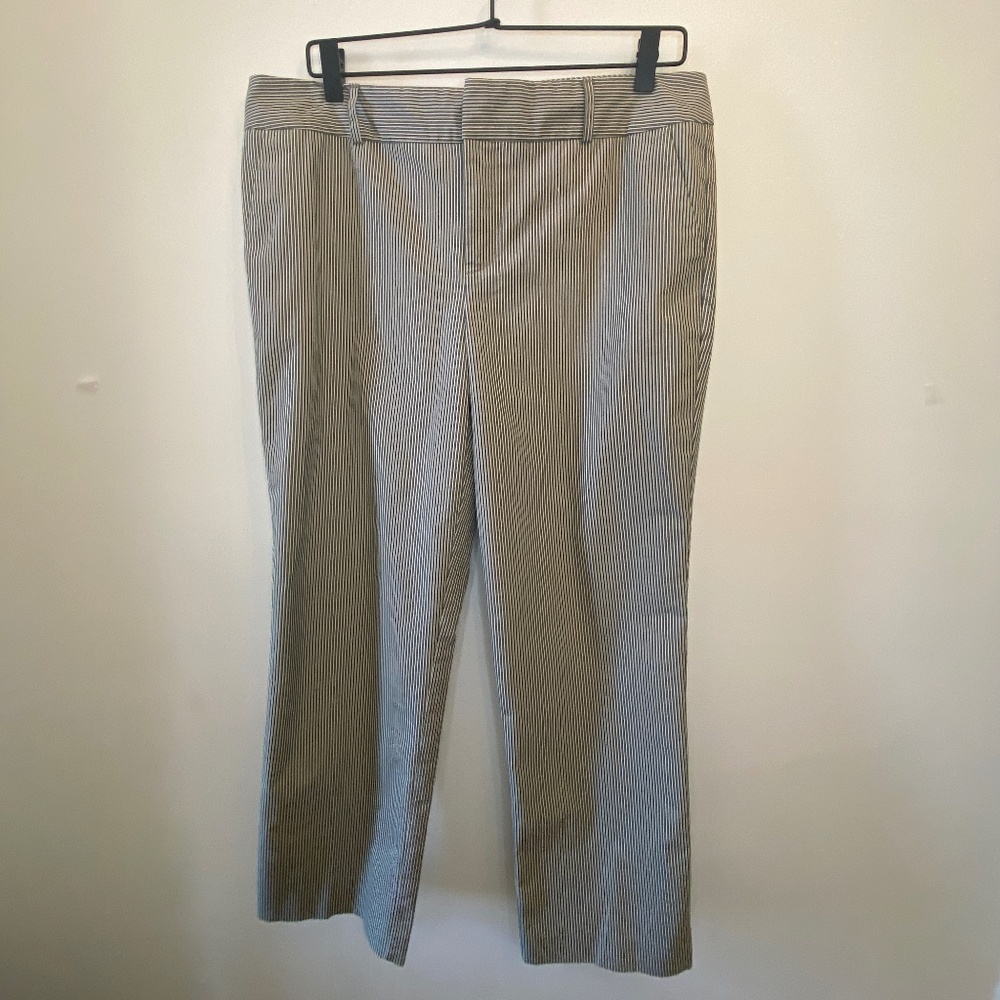 Norma Kamali pull on striped pants